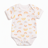 Baju Tidur Bayi Katun Lengan Pendek, Bodysuit Seluruh Badan untuk Bayi Baru Lahir, Pakaian Nyaman untuk Dipakai Sehari-hari