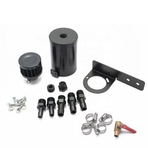 ADDCO - EPMAN Baffled Oil Catch Can Tanque de depósito Universal con válvula de drenaje <span class=keywords><strong>2</strong></span> puertos Aluminio EPAA01G155K - Product Image 1