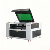 Machine de gravure et de découpe CNC CO2 multi-matériaux 6090 avec moteur servo Leadshine pour acrylique, contreplaqué, verre, bois, MDF, haute précision, refroidissement par eau