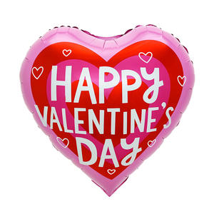All'ingrosso 18 pollici amore inglese felice san valentino Peach cuore in alluminio palloncino per la decorazione della festa nuziale - Product Image 3