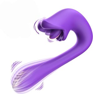 Ensemble <span class=keywords><strong>de</strong></span> vibrateurs linguaux 10 modes <span class=keywords><strong>de</strong></span> vibration et <span class=keywords><strong>de</strong></span> stimulation des lèvres, violet, stimulateur du point G et du clitoris pour femmes et couples - Product Image 2