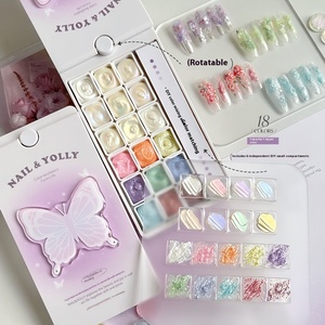 YOLLY Langlebige LED-Lampen quelle 18 Farben No-Wash Pearl <span class=keywords><strong>Micro</strong></span>-Carving Nagellack Gel Fairy-like Texture Salon Bottle - Product Image 4