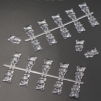 140 pièces/ensemble 3D ours ongles pointes artificielles carte d'affichage Nail Art vernis Swatch pratique nuancier