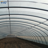 Serre tunnel commerciale compacte en PE pour la culture de légumes et la croissance hydroponique des plantes – Faible coût, haute performance