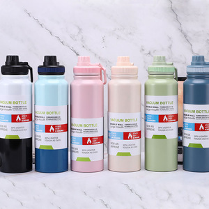 Atacado Bulk 32oz Double Wall Drink Bottles Aço Inoxidável Vacuum <span class=keywords><strong>Flask</strong></span> <span class=keywords><strong>1000ml</strong></span> Sports Water Bottle - Product Image 3