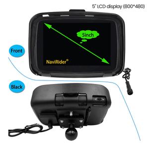 Pantalla LCD portátil para motocicleta con pantalla táctil de 5 pulgadas, monitor impermeable IPX7 para Apple Carplay inalámbrico, Moto Android Auto GPS - Product Image 4