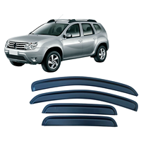 Pour RENAULT DUSTER HS 2010-2017 / DACIA DUSTER 2010-2017 – Accessoires pare-vent et pare-pluie à fixation extérieure par ruban adhésif
