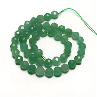 Perles en vrac d'aventurine verte naturelle en gros pour la fabrication de bijoux, brins de perles de pierre de plusieurs tailles pour bracelets et colliers