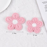 Vente en gros d'accessoires de mode décoratifs adorables, patchs de fleurs à coudre pour le scrapbooking, les vêtements, les chapeaux