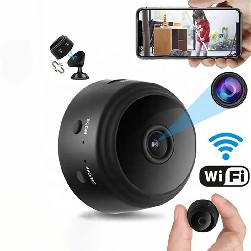 Dropship HD IP Camera Wireless Video Record Device IR night vision Magnet A9 WIFI Camera With battery