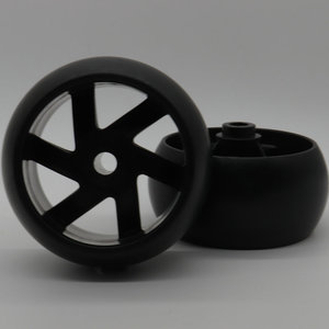 Custom Made 5 Inch PP Rubber Plastic Lawnmower Wheel Black Industrial Caster For Garden <b>Tools</b> - Product Image 2