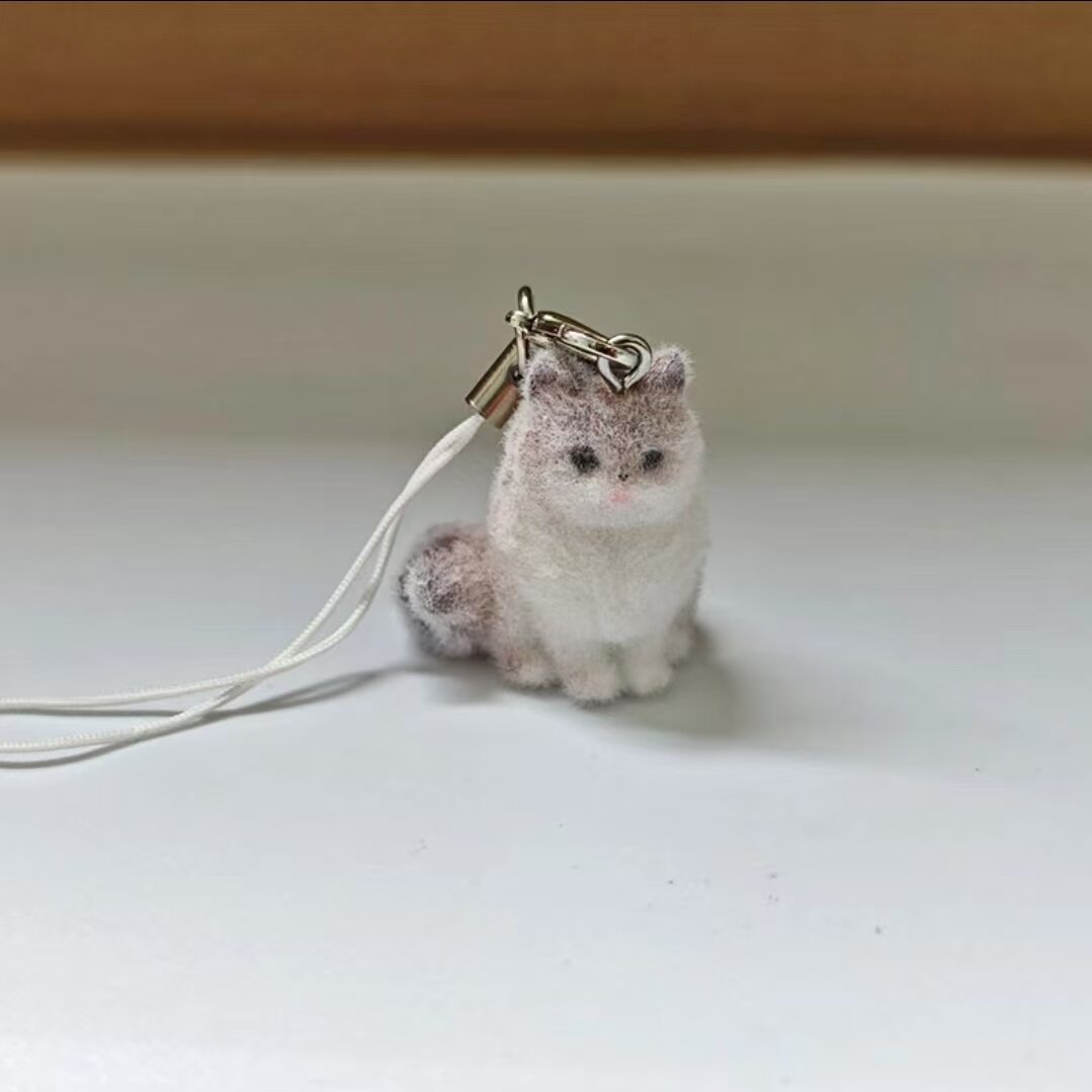 [Flocked Long-tailed Cat] Without stilettos and rope