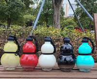 Mythe noir: Wukong 600ML Tritan Food Safe Gourd Bouteille d'eau en plastique Grande capacité Bouteille d'eau portable extérieure sans BPA