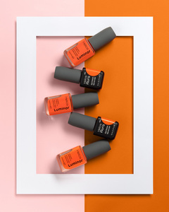 Helios Nail Supplies - Vernis à ongles UV 2 en 1 à séchage rapide, teinte orange intense, OEM ODM, marque privée, fabricant professionnel aux États-Unis - Product Image 5