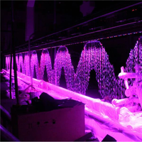 Fontaine à rideau d'eau numérique décorative à LED programmable en acier inoxydable 304, conception gratuite, vente chaude, construction durable, garantie 2 ans