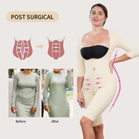S-SHAPER Haute Compression Corset Post-partum Shapewear Tummy Control Colombien Fajas Post Chirurgie Corps Shaper Vêtement Chirurgicale