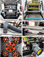 Machine d'impression flexographique automatique à haute vitesse 6 couleurs pour sachets alimentaires, sacs en plastique, sacs en papier, tubes et emballages