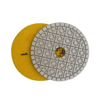 Pads de polissage diamantés en résine JDK de 4 pouces à 3 étapes, pour polissage humide/sec, pour granit, quartzite, marbre, et polissage/meulage de sols de luxe