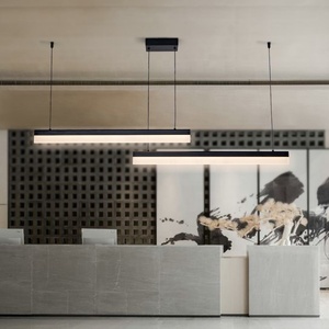 Sunsir SKD Salle à manger Cuisine Hôtel/Bar Lustre Maison Moderne 2-Lumière Chaud Suspension Lampes Longue Bande Suspension Luminaires - Product Image 5