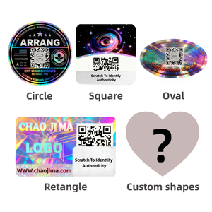 Chất lượng cao Vinyl giả mạo bằng chứng Hologram <span class=keywords><strong>QR</strong></span> mã dán con dấu cào không thấm nước làm mất hiệu lực nhãn vỏ để lại tùy chỉnh văn bản tùy chỉnh - Product Image 3