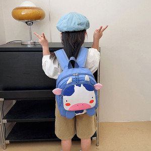 Nuevo diseño de animales de dibujos animados ligeros, <span class=keywords><strong>mochilas</strong></span> escolares de gran capacidad para jardín de infantes, elefante, Tigre, mochila de nailon para bebé - Product Image 6