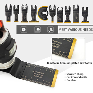 Phổ phát hành nhanh chóng dao động đa-công cụ Blades Titan dao động Multitool Saw Blade Set cho kim loại gỗ móng tay vít - Product Image 2