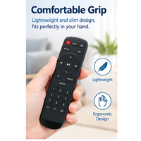 Remote Control IR Hitam 25 Tombol Model Terbaru 2026 untuk Proyektor/TV/STB, Tersedia Pesanan Grosir, Garansi 12 Bulan