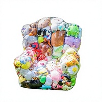 Canapé de rangement pour poupées en plastique transparent non gonflable