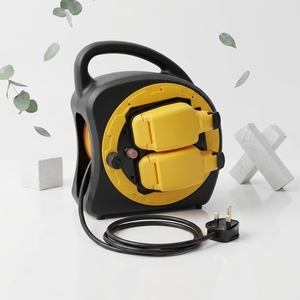 AIXTON Garden <strong>Extension</strong> <strong>Lead</strong> 30M IP54 <strong>Waterproof</strong> 2 Socket Cable Reel <strong>Outdoor</strong> Case Us Plug Power Voltage Guard Box 13A Vertical - Product Image 6