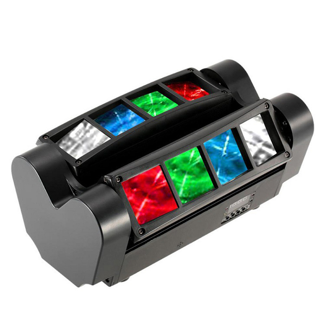 Party DJ Stage DMX Mini 8X10W RGBW LED Spider Beam Light Housing Led Spider Beam Moving Head DJ Light