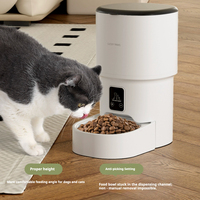 Distributeur automatique de nourriture pour animaux de compagnie intelligent WiFi 4L avec caméra HD pour chats et chiens, contrôle par application, audio bidirectionnel, distributeur en ABS