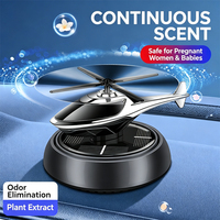 Diffuseur d'air solaire rotatif à 360 degrés en forme d'hélicoptère pour voiture, désodorisant longue durée, élimination des odeurs, décoration intérieure en plastique, ornement parfumé