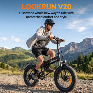 จักรยานไฟฟ้า EU Stock Wholesale LOOKRUN V20 ขนาด 20 นิ้ว ยางใหญ่ 48V 15.6Ah ระยะทาง 100 กม. พับได้ ขึ้นลงง่าย เหมาะสำหรับการขับขี่ในเมืองและการเดินทางประจำวัน - Product Image 1