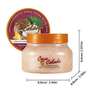 Coconut Body <b>Scrub</b> Exfoliating & Hydrating <b>Sugar</b> <b>Scrub</b> with <b>Shea</b> Butter & Essential Oils Smooth Skin Body Exfoliator All Skin - Product Image 3