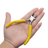 Kit d'outils et d'équipements de pinces à bijoux compactes et faciles à manipuler avec pince à fil coupant à nez rond à longue aiguille