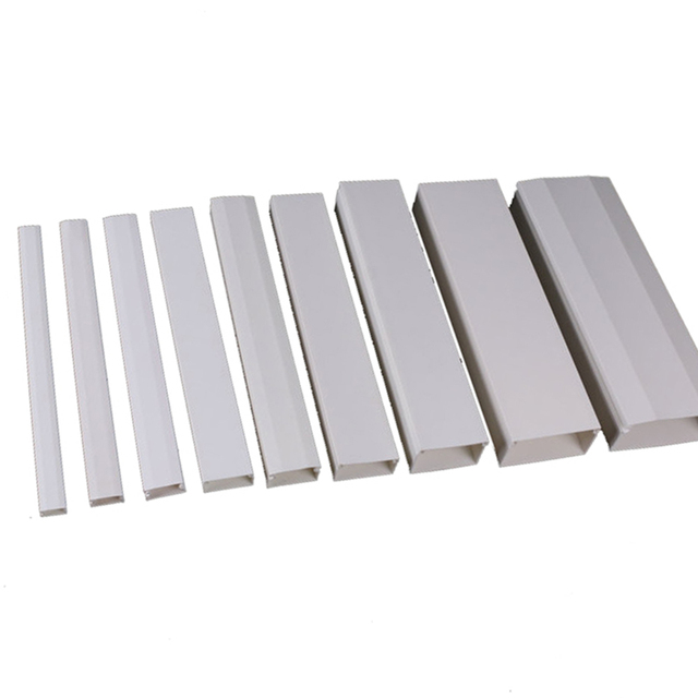 Manufacturer Supply Solid Through Under Desk Electric Management Plastic PVC Cable Tray