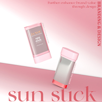 Contenant de luxe en plastique vide pour stick solaire personnalisé – Emballage pour stick solaire, parfum solide et baume solaire