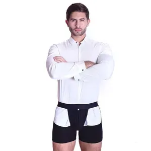 Versteckt Badehose Nicht-slip unterwäsche für männer hemd und Business anzug boxer