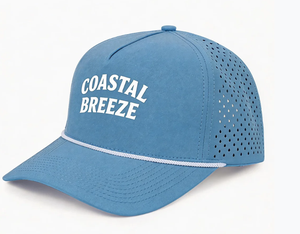 Gorra de Béisbol de 5 Paneles Personalizada para Hombre de Alta Calidad, Impermeable, con Orificios Cortados con Láser, Logotipo Bordado Personalizado, Gorra Deportiva de Moda - Product Image 2