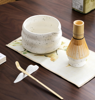 Ensemble de thé matcha personnalisé avec logo, 7 pièces, kit matcha japonais fait à la main, porcelaine traditionnelle, cérémonie du matcha avec boîte cadeau