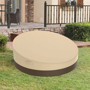 Housse de canapé-lit beige café en tissu Oxford 420D, couleur contrastée, pour meubles d'extérieur, housse de table de jardin, housse élégante - Product Image 2