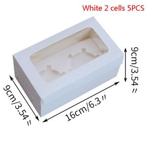 กล่องกระดาษใส่คัพเค้กแบบมินิสีขาวใส  แบบมีหน้าต่าง  2 4 6 8 ช่อง - Product Image 5