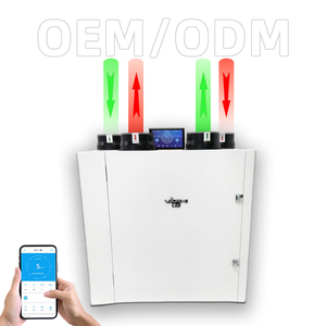 Système de ventilation à récupération d'énergie de type vertical à faible bruit pour villa et salle de sport, 800m³/h, récupérateur ERV HRV HVAC avec Wifi Vf-l800bns - Product Image 2