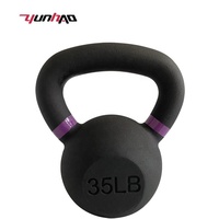 Vente en gros d'usine - Kettlebell en fonte revêtue de poudre de 4-32 kg (5-70 lb) pour la musculation à domicile