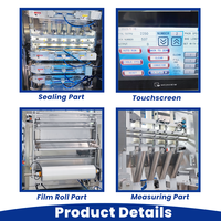 Machine d'emballage automatique pour sachets de 50g/100g de lessive poudre lavante, épices, granulés, scellage 4 côtés
