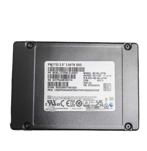 Pm1743 Mzwlo7t6hbla-00a07 7.68TB U.2 Pcie 5.0 X4 (nvme) 2.5inch Enterprise Ssd Internal Solid State Hard Drive