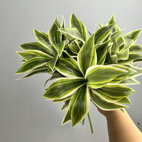 Plante Artificielle en Bambou Lily, Faite à la Main, Moderne, en Pot, pour Intérieur et Extérieur, Décoration Florale d'Entrée, Banane Rouge
