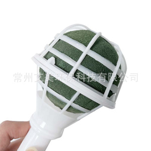 Portaflores de Plástico con Espuma Floral de 18x8cm para Arreglos de Ramos de Boda - Product Image 3