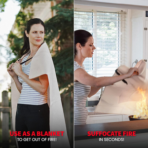 Manta Ignífuga de Emergencia para Laboratorio, 1m, Retardante de Fuego, para <span class=keywords><strong>Hogar</strong></span> y Cocina, Certificación CE - Product Image 3