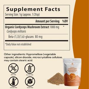 Supplément Halal Premium de Marque Privée Extrait de Cordyceps Militaris de Champignon Poudre de Cordyceps Militaris pour la Santé Antioxydant - Product Image 2